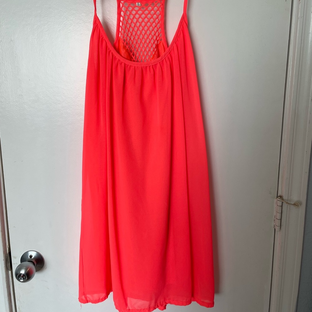 BRIGHT pink summer dress/swimsuit cover